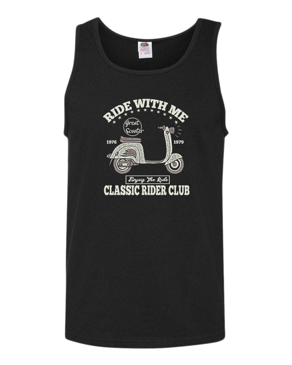 Ride with me classic rider club motorcycle tank top - Fivestartees