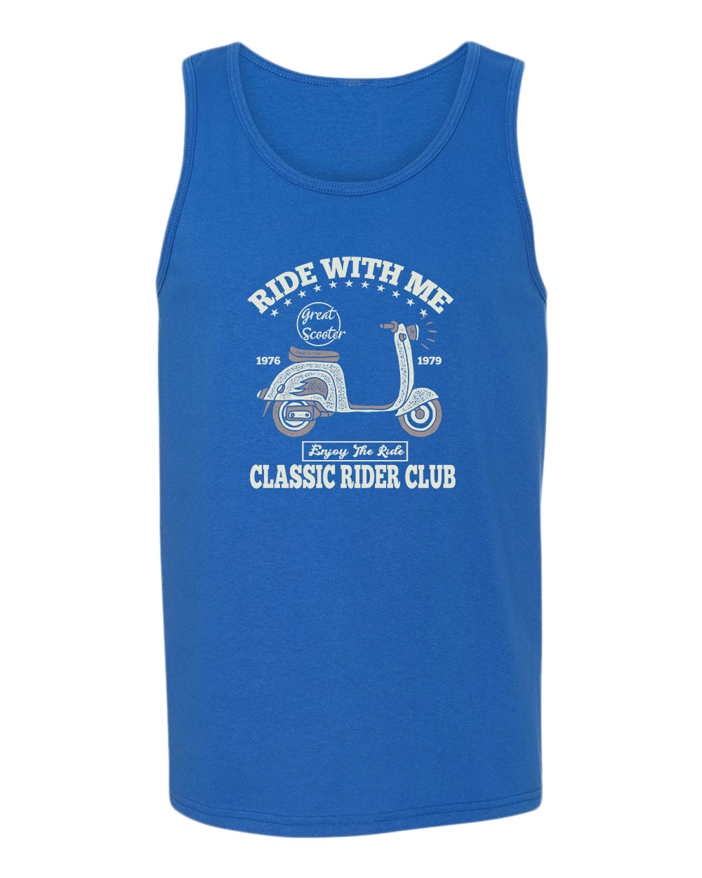 Ride with me classic rider club motorcycle tank top - Fivestartees