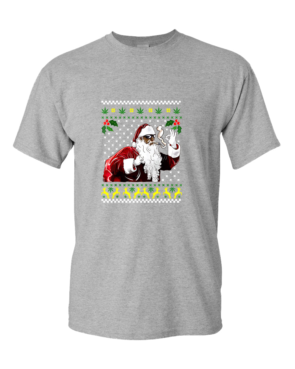 Funny smoker santa t-shirt - Fivestartees