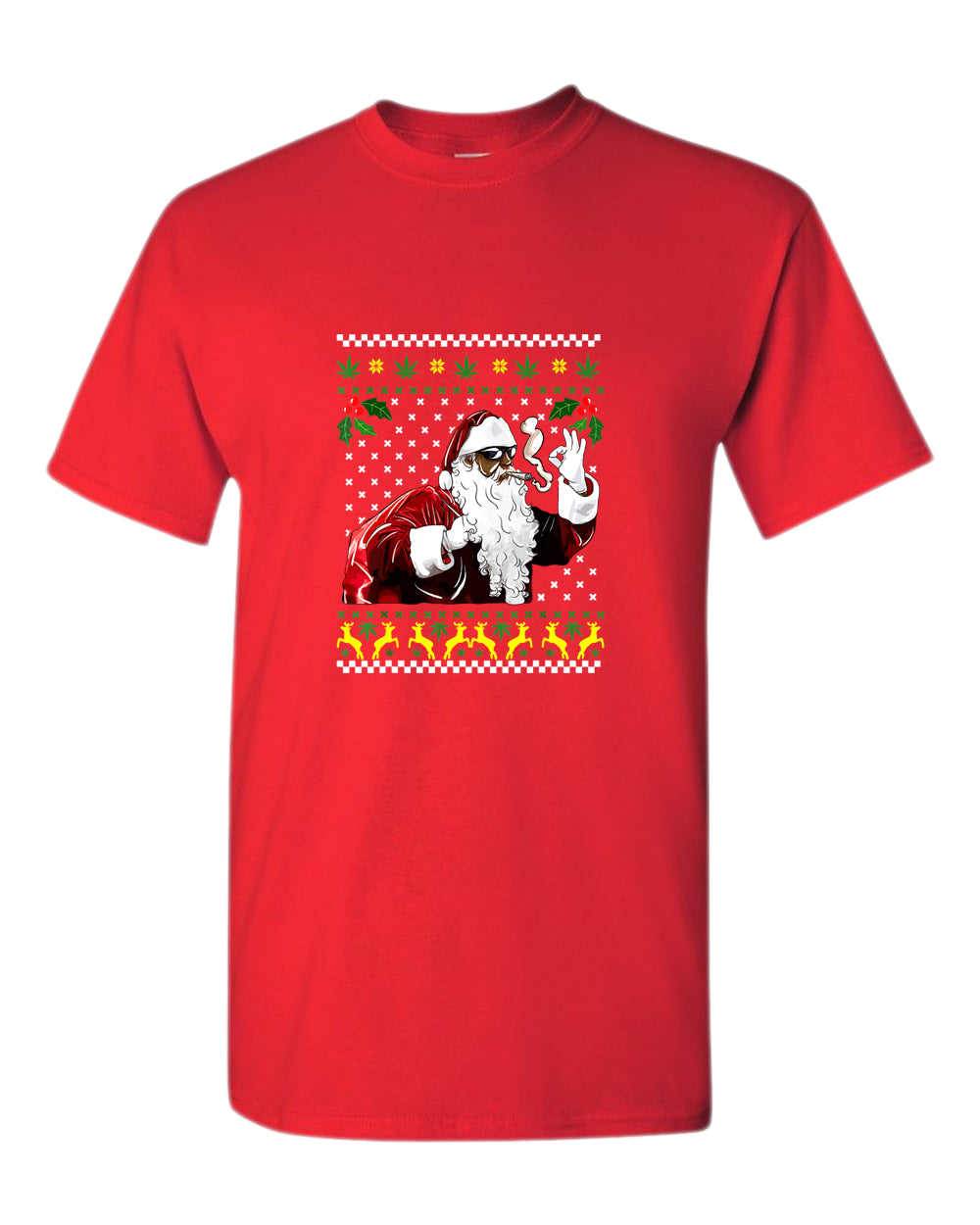 Funny smoker santa t-shirt - Fivestartees