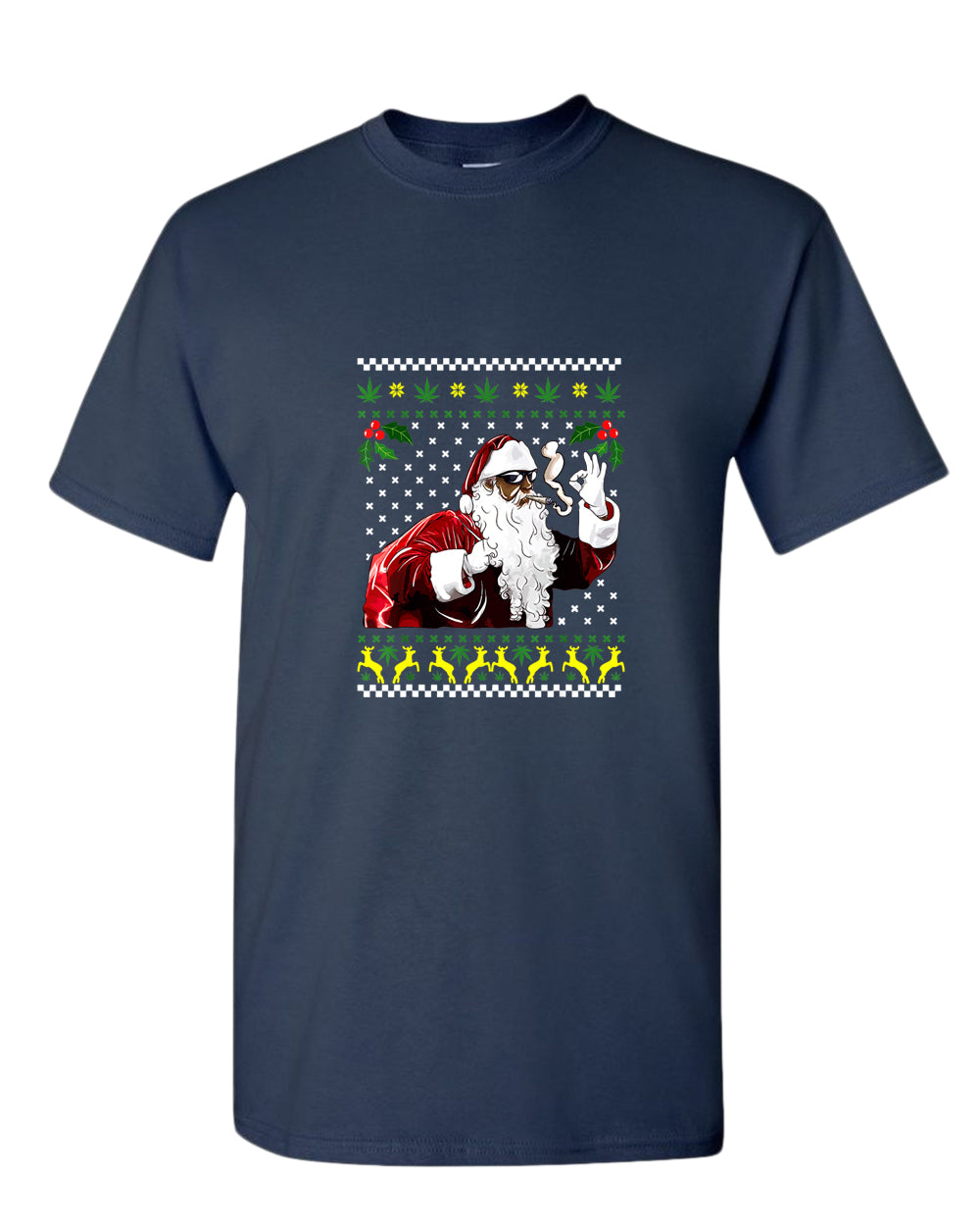 Funny smoker santa t-shirt - Fivestartees