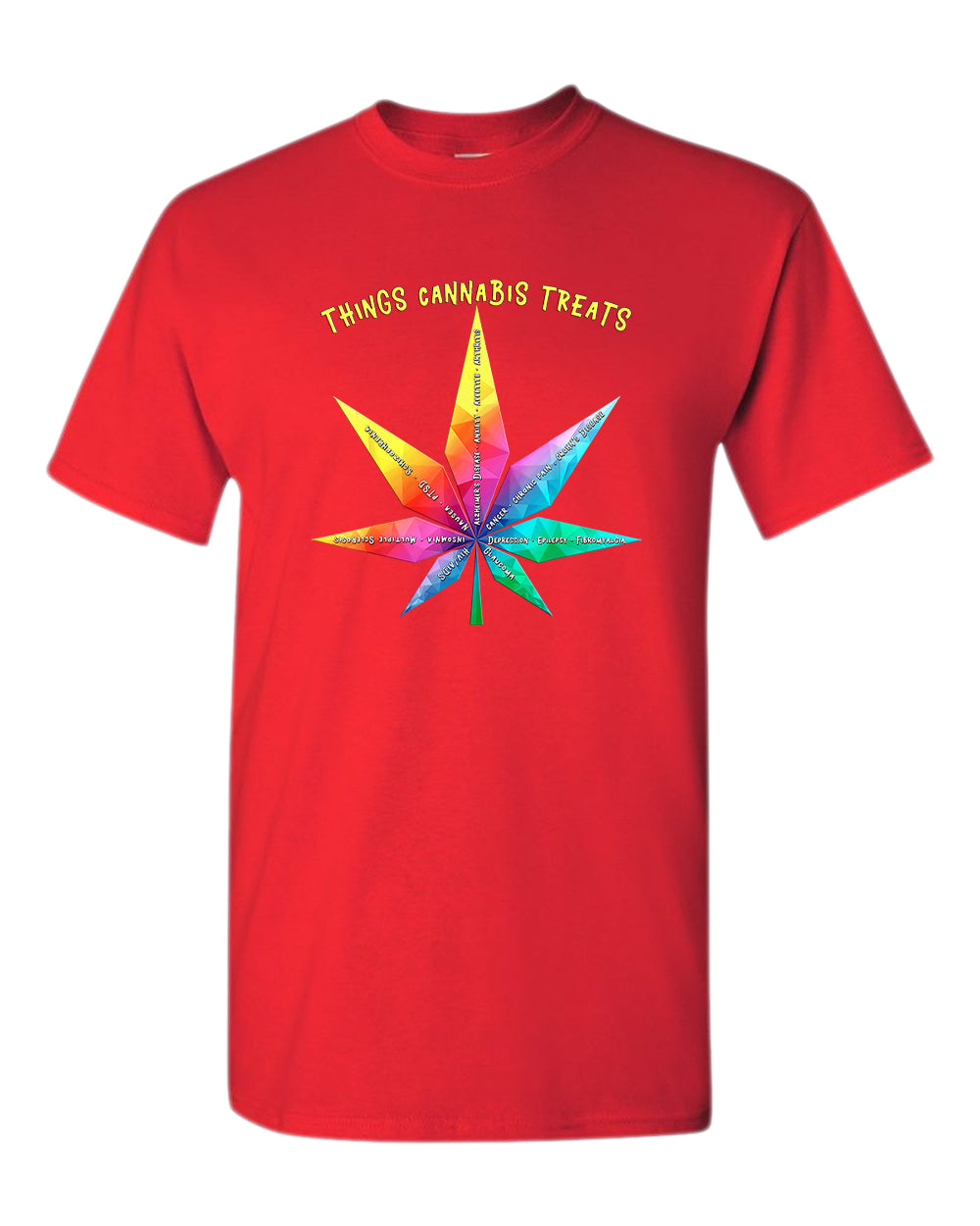 Things cannab*s treats t-shirt, colorful leaf t-shirt - Fivestartees