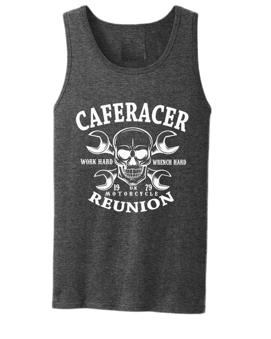 Work hard wrench hard motorcycle reunion tank top - Fivestartees