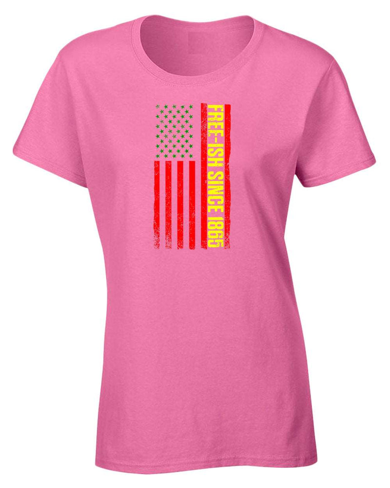 American flag juneteenth t-shirt green yellow red flag tees - Fivestartees