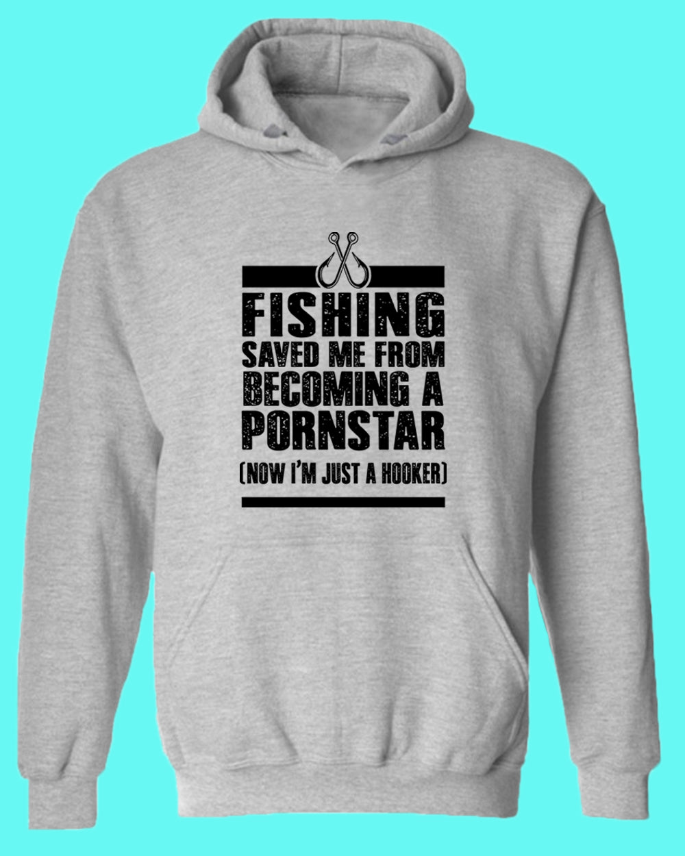 Fishing save me from becoming a P*** star hoodie, funny fisherman hoodie - Fivestartees