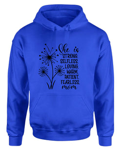 She is strong, selfless, loving mom hoodie - Fivestartees