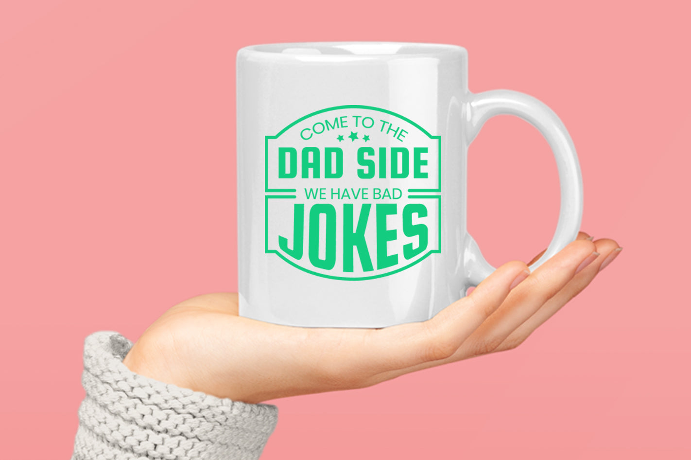 Come to the dad side we have bad jokes Coffee Mug, funny daddy Coffee Mug - Fivestartees