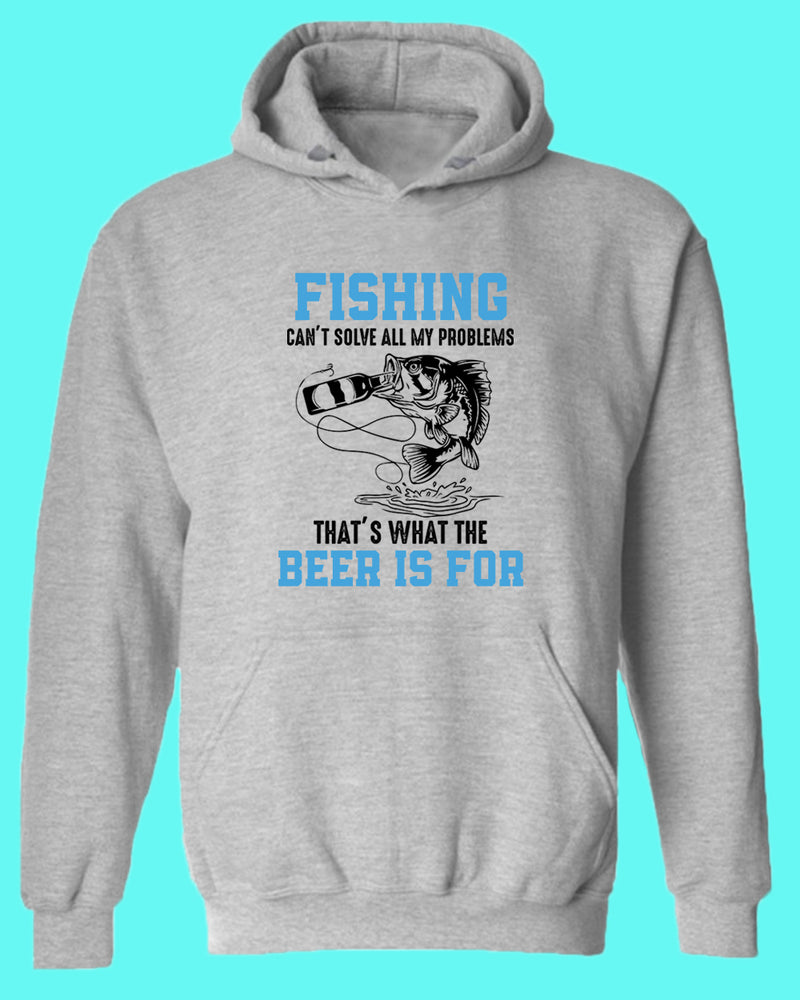 Fishing can't solve all my problems hoodie, funny fishing hoodie - Fivestartees