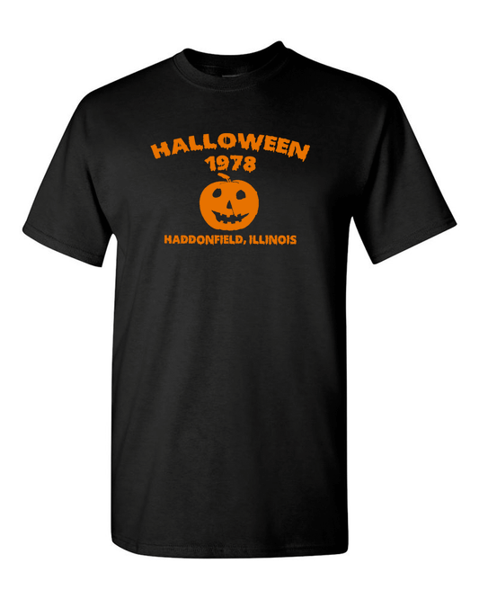 Halloween 1978 T Shirt Michael Myers Jamie lee Curtis horror movie Haddonfield - Fivestartees