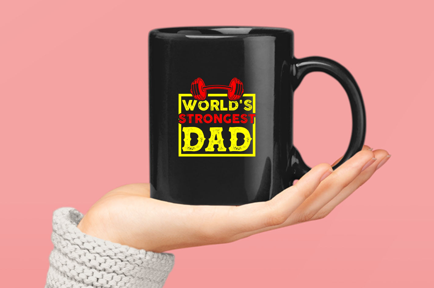 World's strongest dad, Coffee Mug gym dad Coffee Mug - Fivestartees