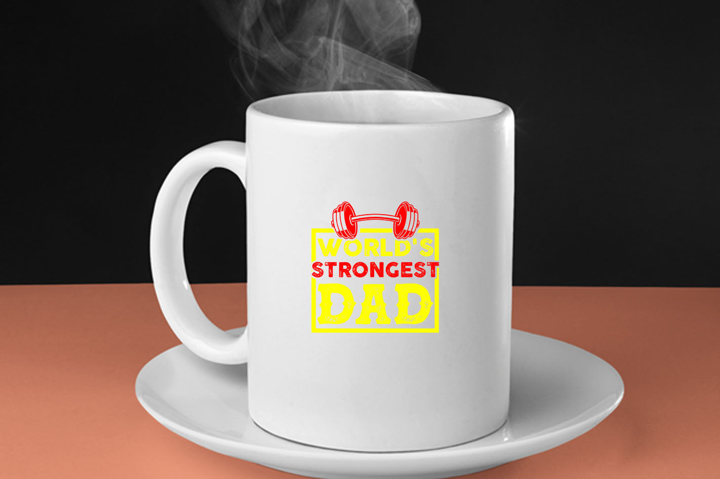 World's strongest dad, Coffee Mug gym dad Coffee Mug - Fivestartees