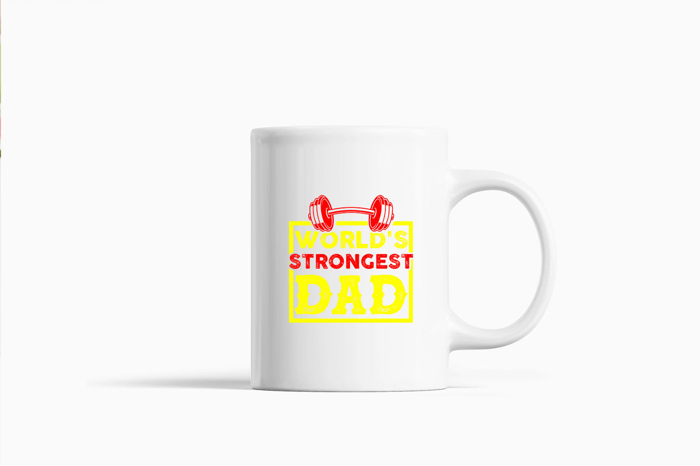 World's strongest dad, Coffee Mug gym dad Coffee Mug - Fivestartees