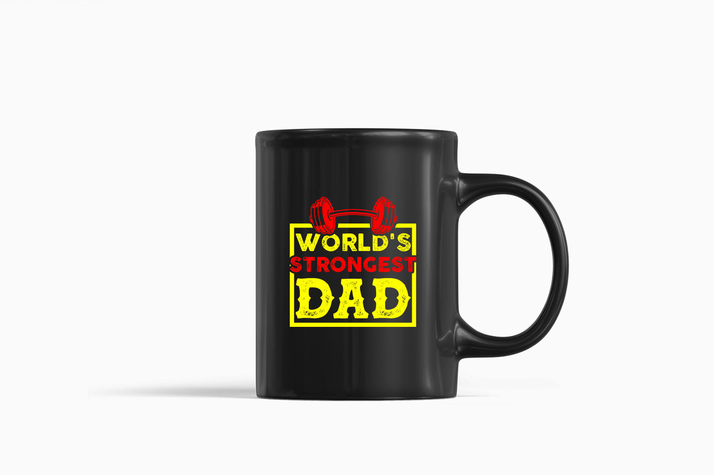 World's strongest dad, Coffee Mug gym dad Coffee Mug - Fivestartees