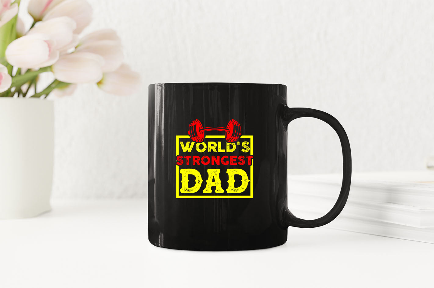 World's strongest dad, Coffee Mug gym dad Coffee Mug - Fivestartees