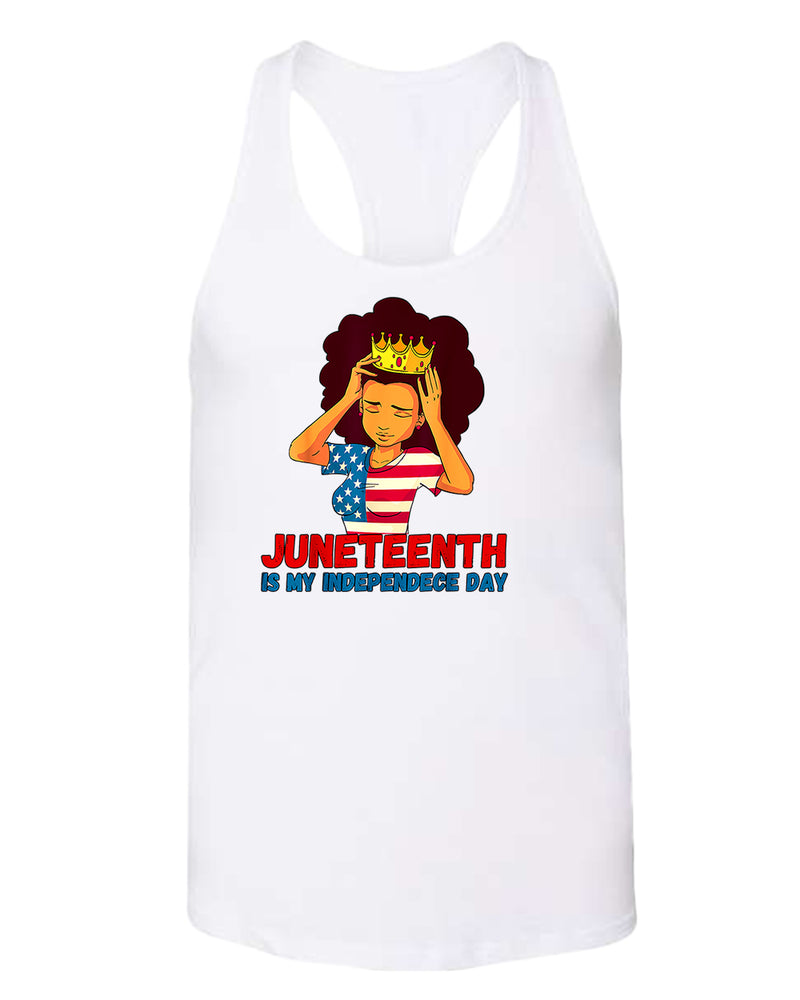 Juneteenth is my independence day women tank top - Fivestartees