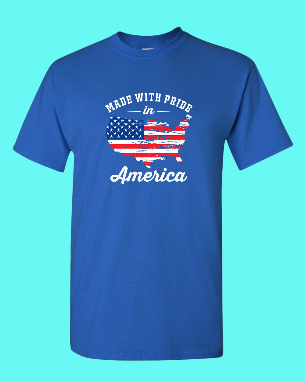 Made With Pride In America T-shirt USA Flag T-shirt - Fivestartees