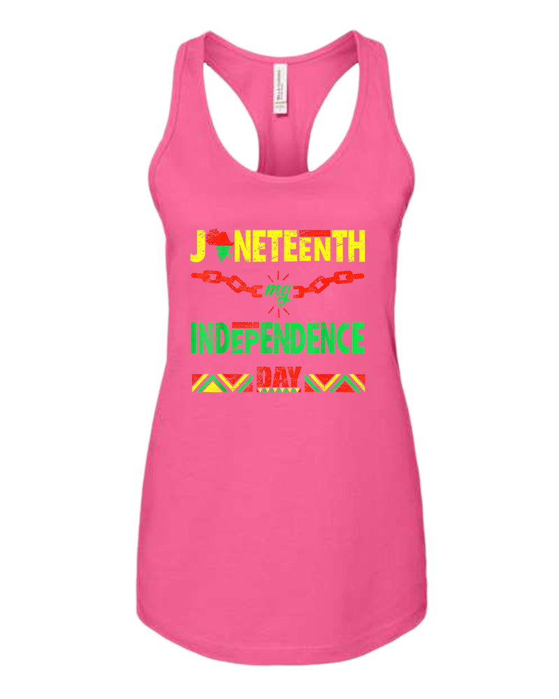 Juneteenth my independence day tank top - Fivestartees