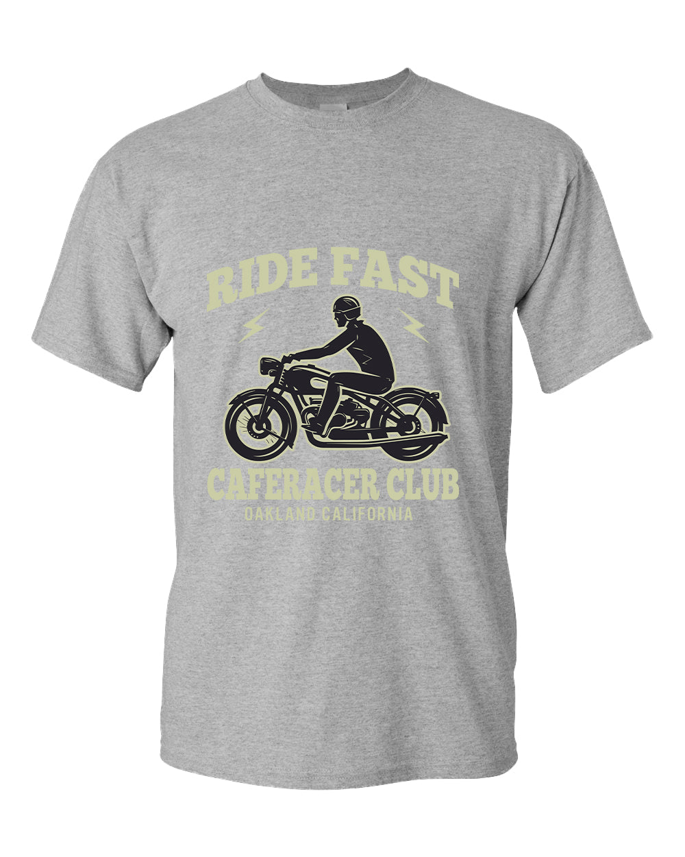 Caferacer club ride fast motorcycle california t-shirt - Fivestartees