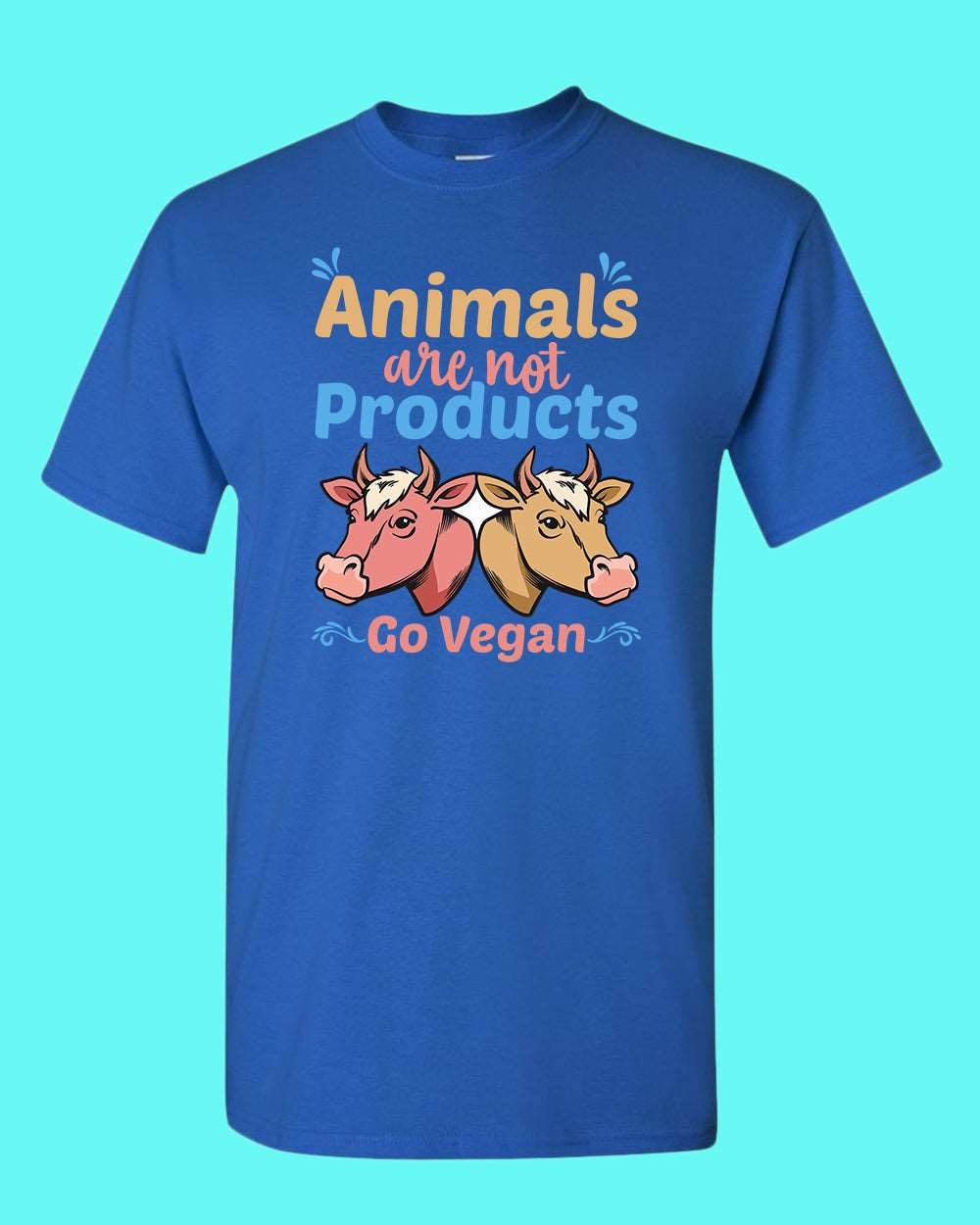 Animal are not Products Go Vegan T-shirt, Vegan shirt - Fivestartees