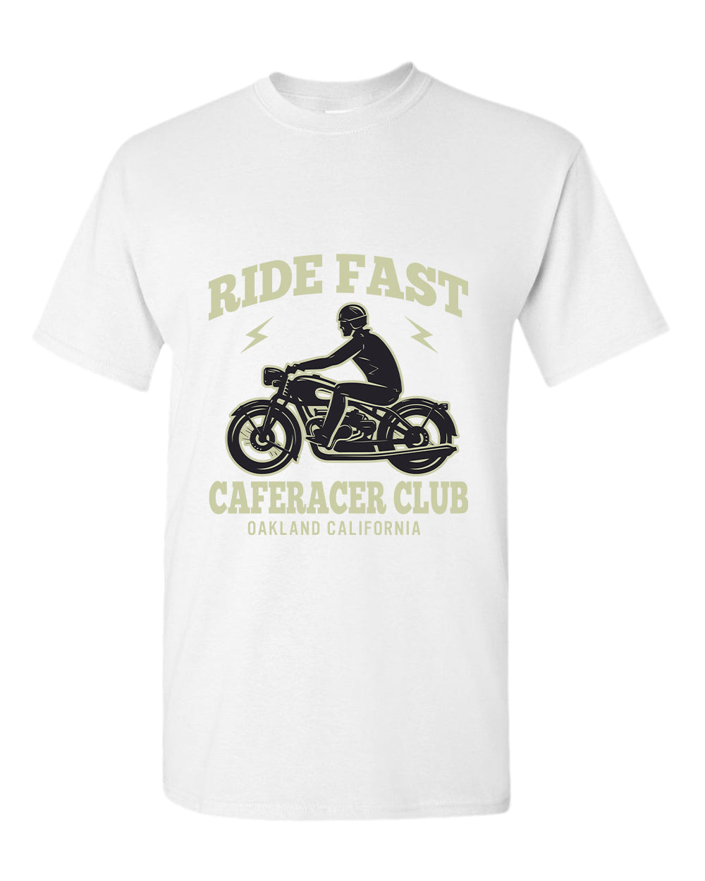 Caferacer club ride fast motorcycle california t-shirt - Fivestartees