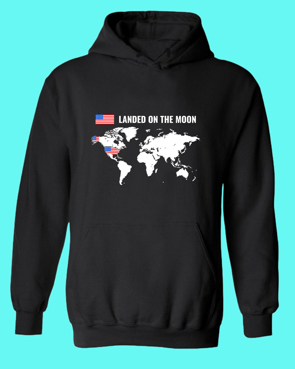 Landed on the Moon hoodie USA hoodie - Fivestartees