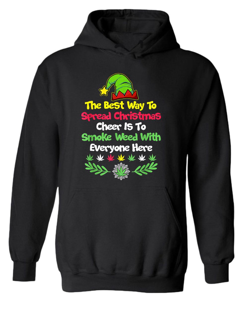 The best way to spread christmas cheer is to smoke hoodie - Fivestartees