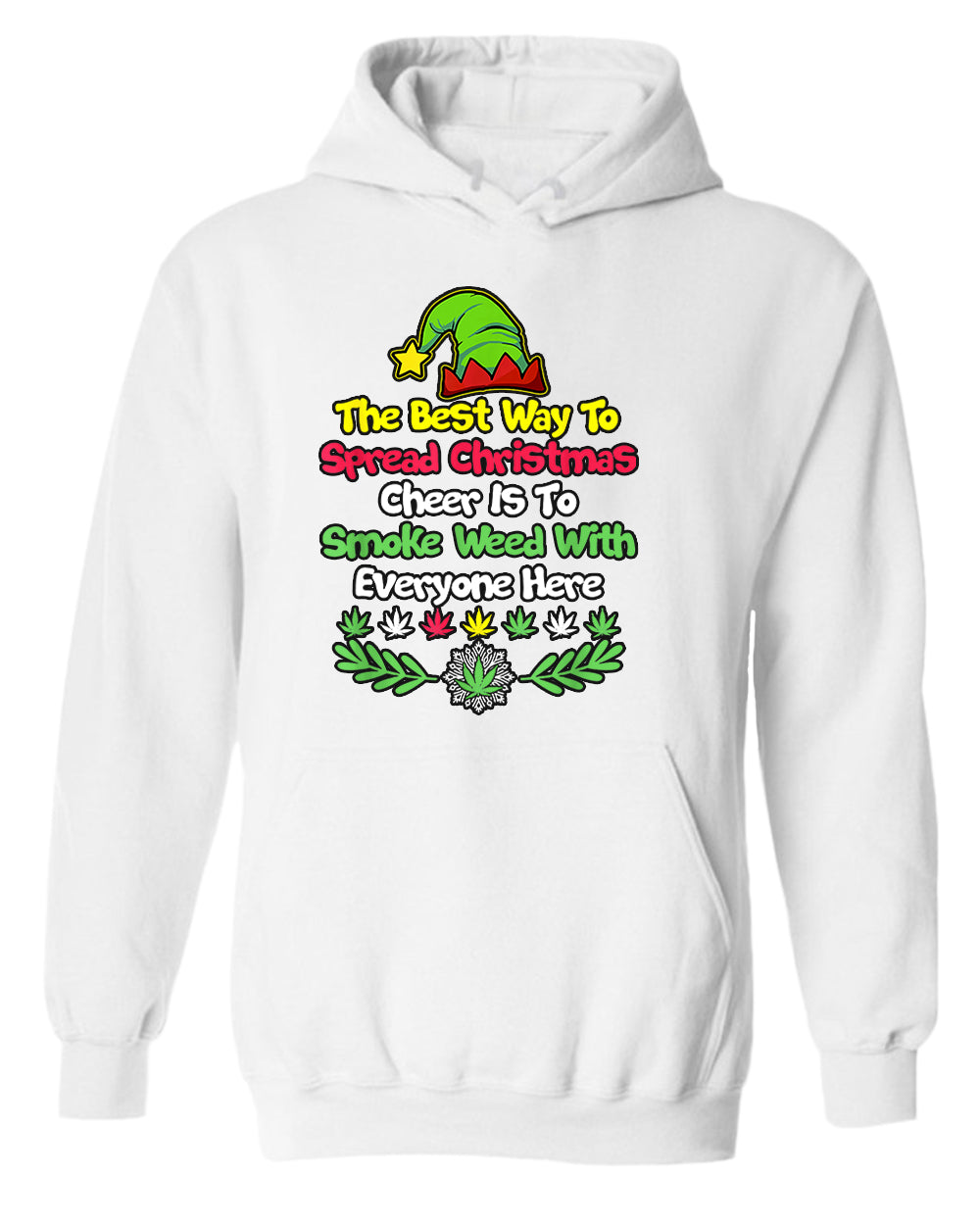 The best way to spread christmas cheer is to smoke hoodie - Fivestartees