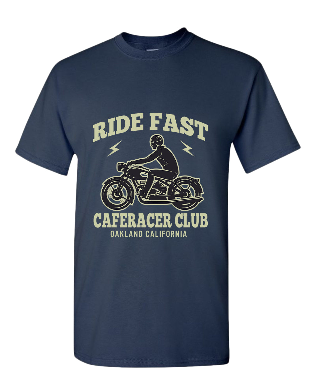 Caferacer club ride fast motorcycle california t-shirt - Fivestartees