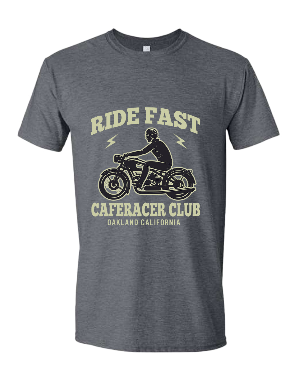 Caferacer club ride fast motorcycle california t-shirt - Fivestartees