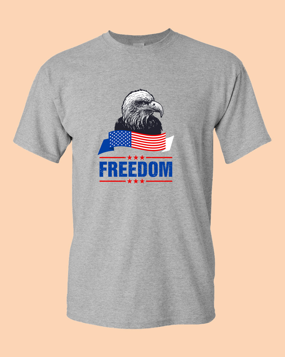 Freedom T-shirt with Eagle - Fivestartees