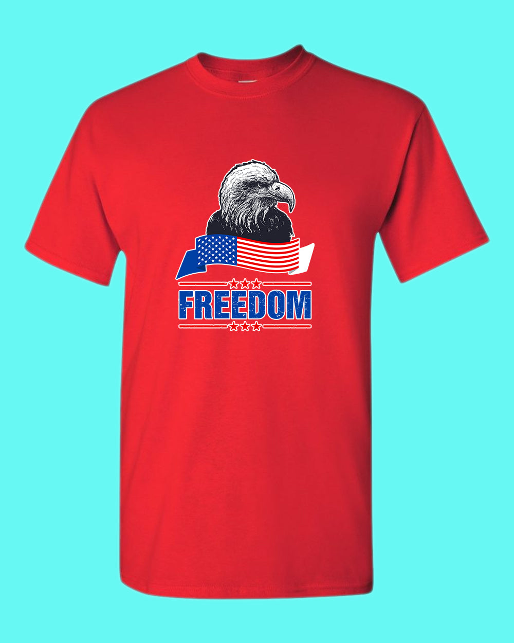 Freedom T-shirt with Eagle - Fivestartees