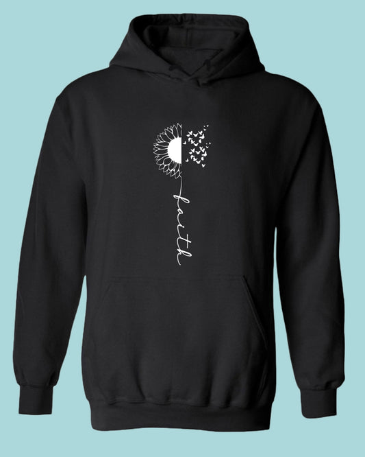 Faith Sunflower Hoodie - Fivestartees