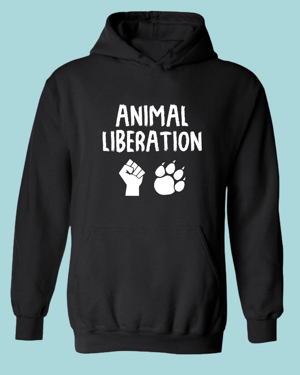 Animal Liberation Hoodie, Vegan Hoodie - Fivestartees