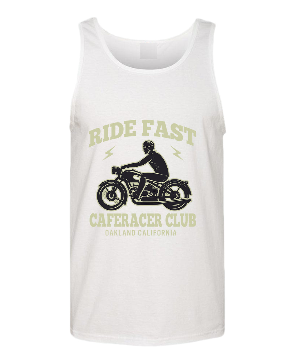 Caferacer club ride fast motorcycle california tank top - Fivestartees