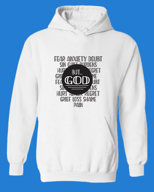 Fear Anxiety, Doubt Sin But God Hoodie, Religious Hoodie - Fivestartees