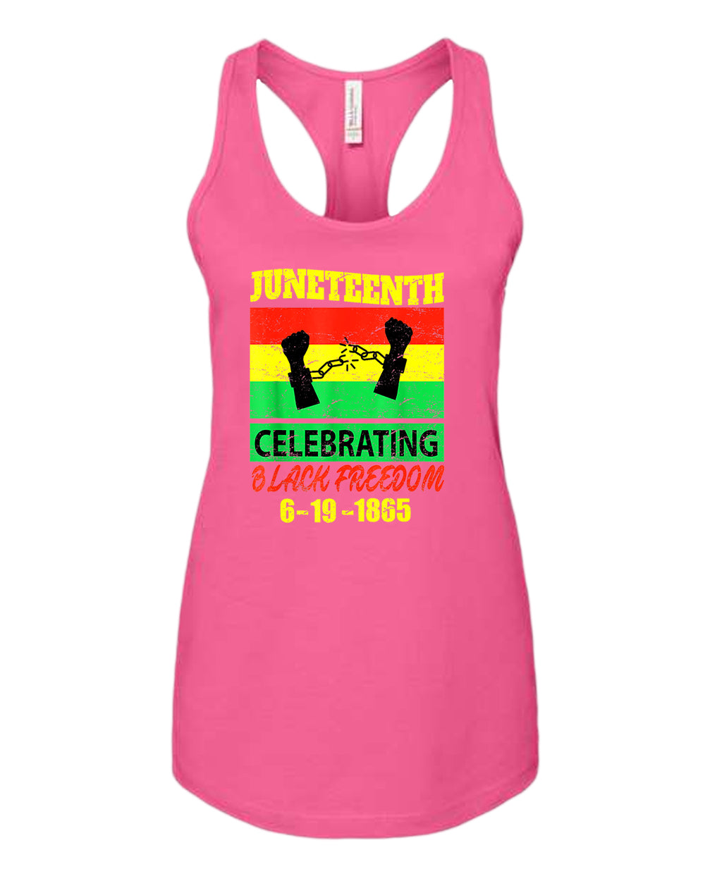 Celebrating black freedom tank top - Fivestartees