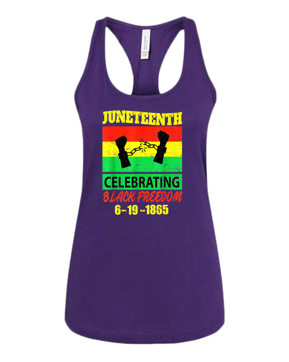 Celebrating black freedom tank top - Fivestartees