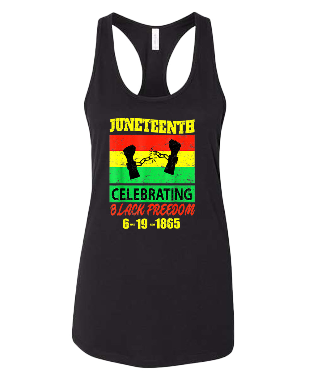 Celebrating black freedom tank top - Fivestartees