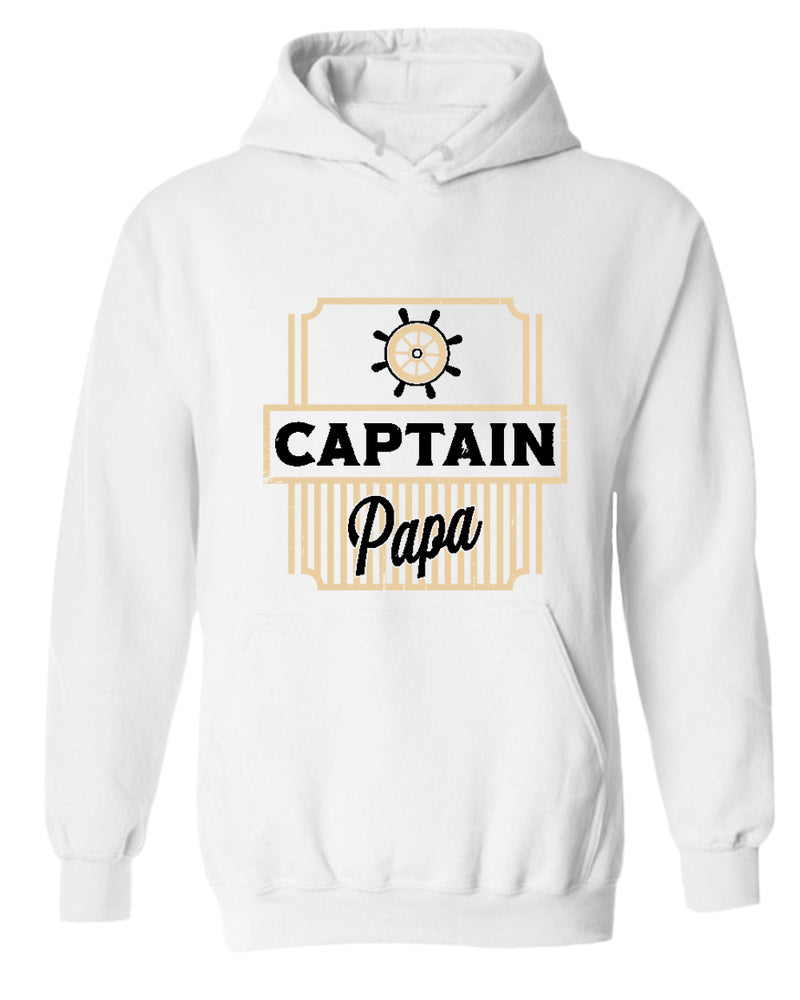 Captain papa hoodie, motivational hoodie, inspirational hoodies, casual hoodies - Fivestartees