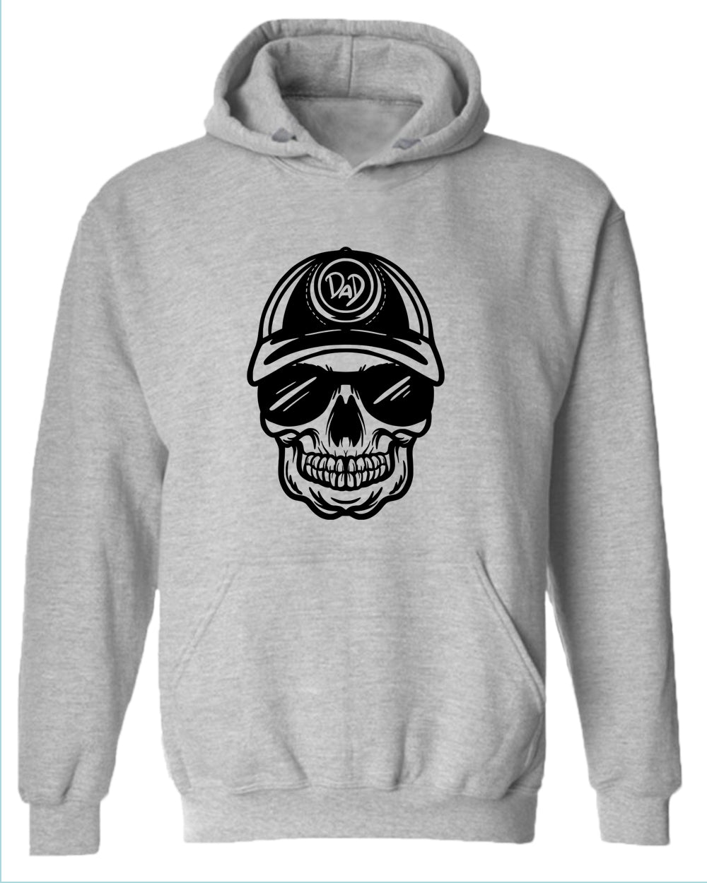 Skull t-hoodie dad hoodies - Fivestartees