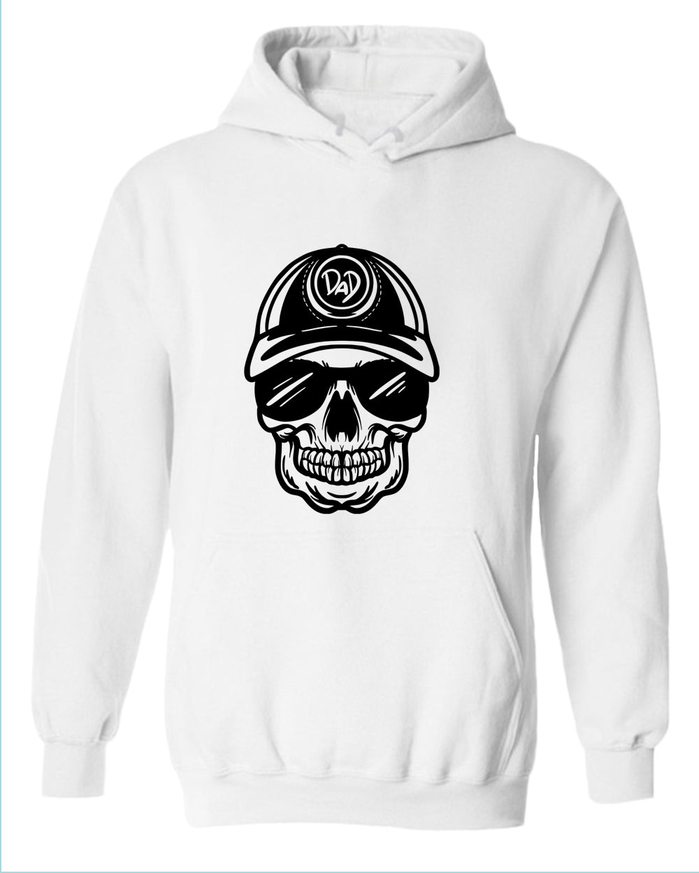 Skull t-hoodie dad hoodies - Fivestartees