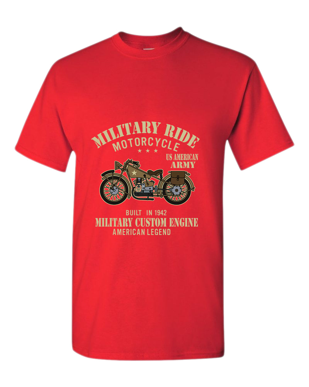 Military custom engine American legend t-shirt - Fivestartees