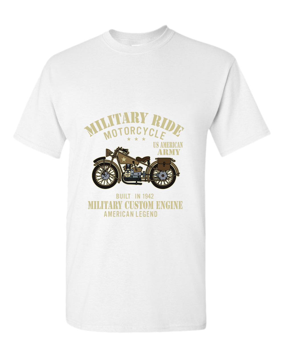 Military custom engine American legend t-shirt - Fivestartees