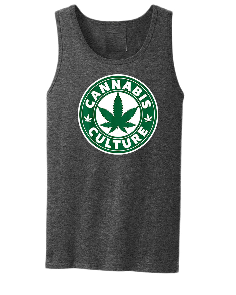 Cannab*s and coffee tank top - Fivestartees