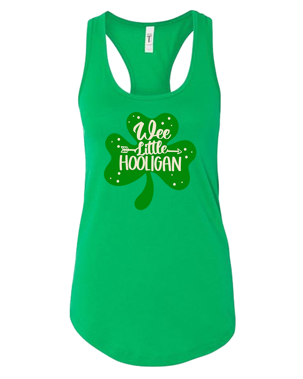 We little hooligan tank top women racerback st patrick's day tank top - Fivestartees