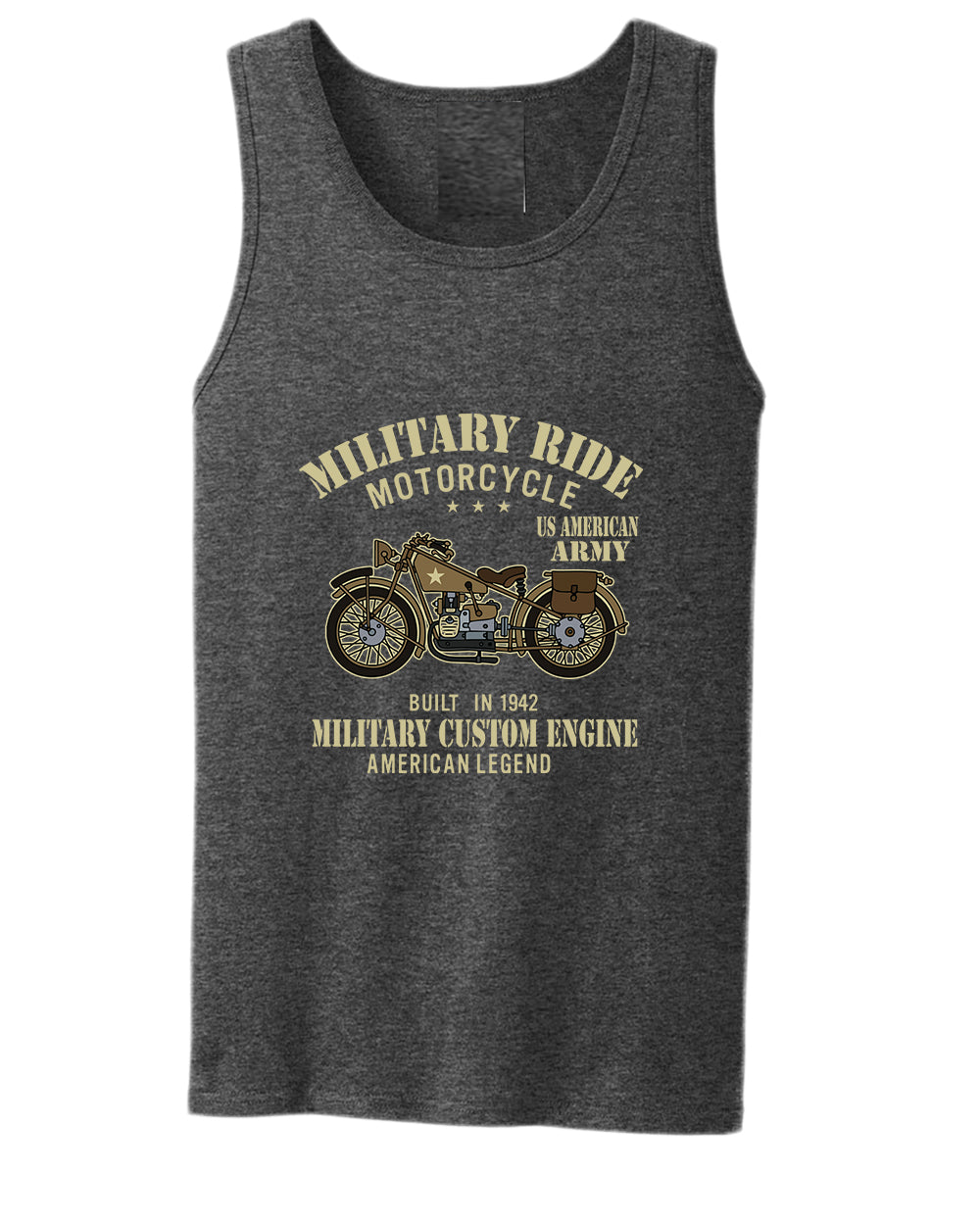 Military custom engine American legend tank top - Fivestartees