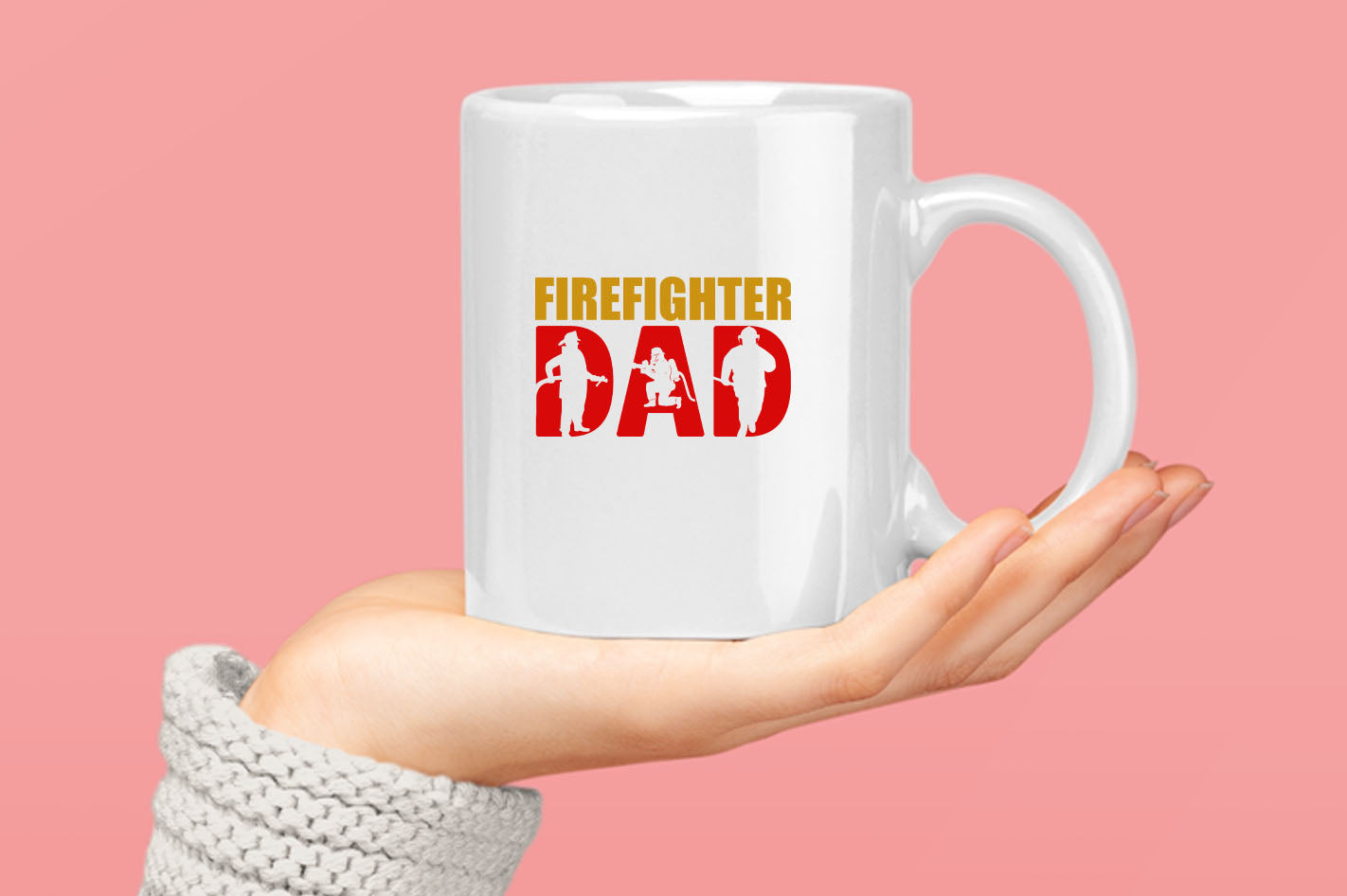 Firefighter dad Coffee Mug, fireman Coffee Mug - Fivestartees