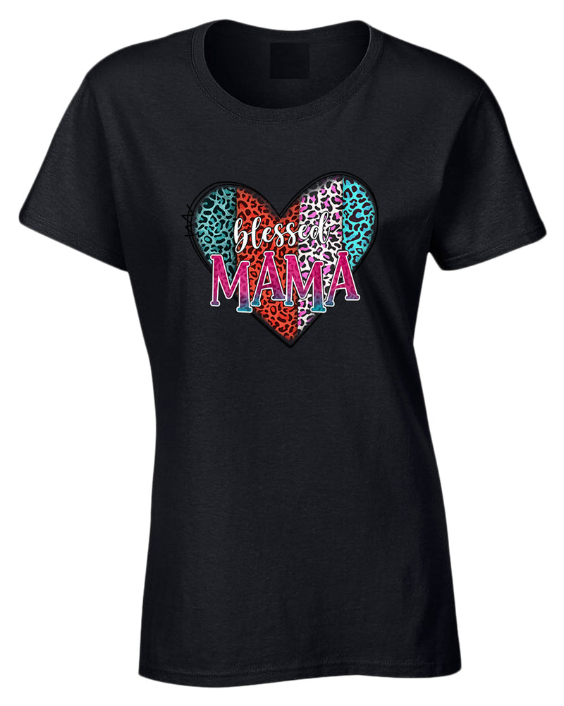 Blessed mama cheetah print design - Fivestartees