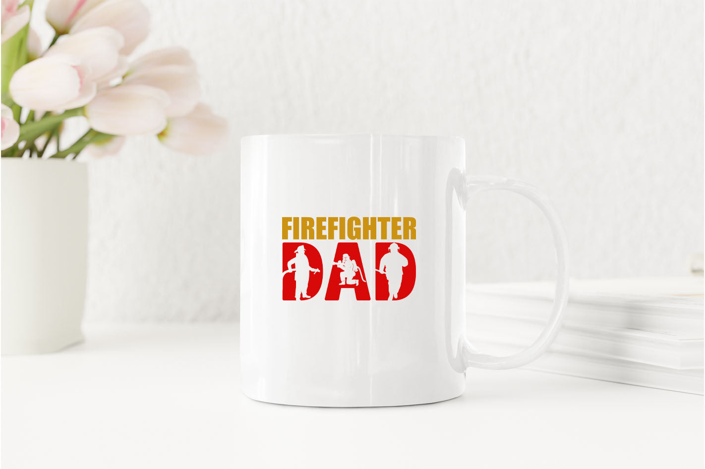 Firefighter dad Coffee Mug, fireman Coffee Mug - Fivestartees