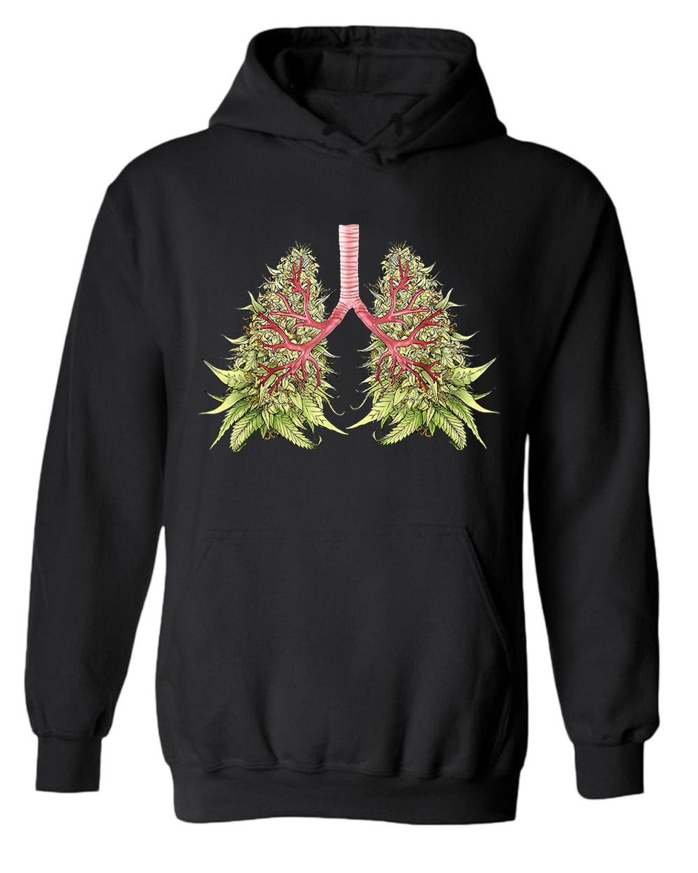 Lung leaf funny hoodie - Fivestartees